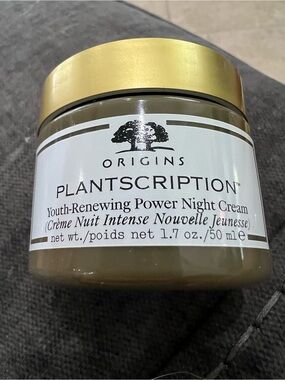 Origins Plantscription Youth-Renewing Power Night Cream - gold, olive